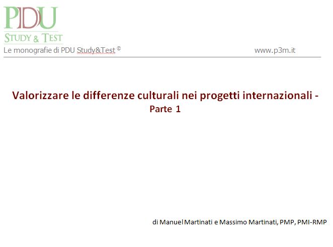 Valorizzare le differenze culturali nei progetti internazionali - Parte 1