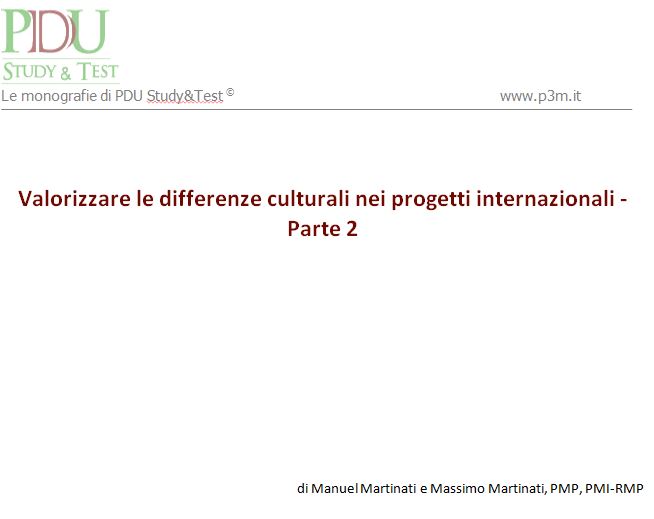 Valorizzare le differenze culturali nei progetti internazionali - Parte 2